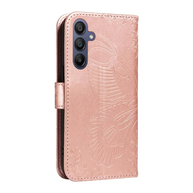 For Samsung Galaxy A16 5G Case Butterfly Pattern Leather Wallet Flip Phone Cover