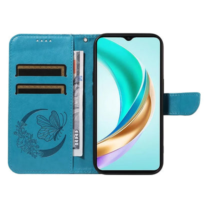 For Honor X6b 4G Case Butterfly Pattern Leather Wallet Flip Phone Cover