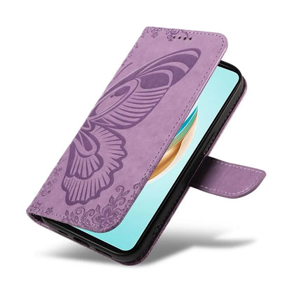 For Honor X6b 4G Case Butterfly Pattern Leather Wallet Flip Phone Cover