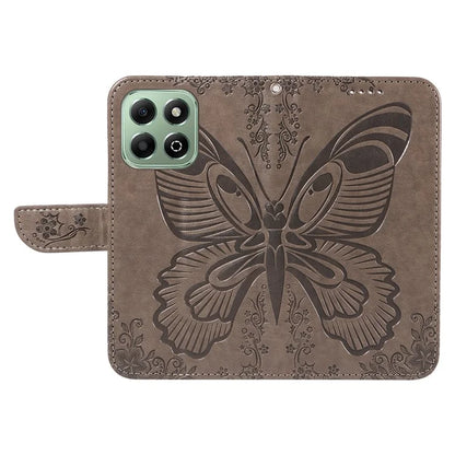 For Honor X6b 4G Case Butterfly Pattern Leather Wallet Flip Phone Cover