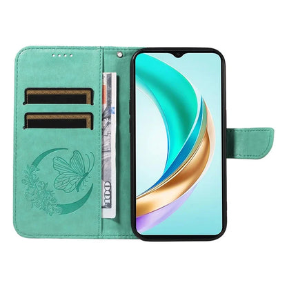 For Honor X6b 4G Case Butterfly Pattern Leather Wallet Flip Phone Cover