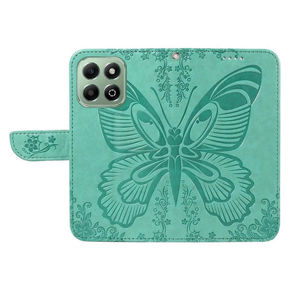 For Honor X6b 4G Case Butterfly Pattern Leather Wallet Flip Phone Cover
