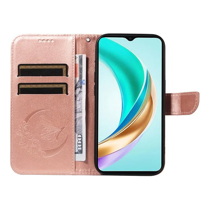For Honor X6b 4G Case Butterfly Pattern Leather Wallet Flip Phone Cover