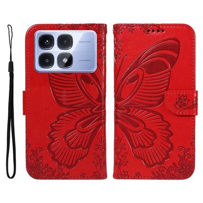 For Xiaomi Redmi K70 Ultra Case Butterfly Pattern Leather Wallet Flip Phone Cover