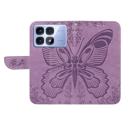 For Xiaomi Redmi K70 Ultra Case Butterfly Pattern Leather Wallet Flip Phone Cover