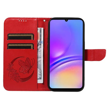 For Samsung Galaxy A06 Case Butterfly Pattern Leather Wallet Flip Phone Cover