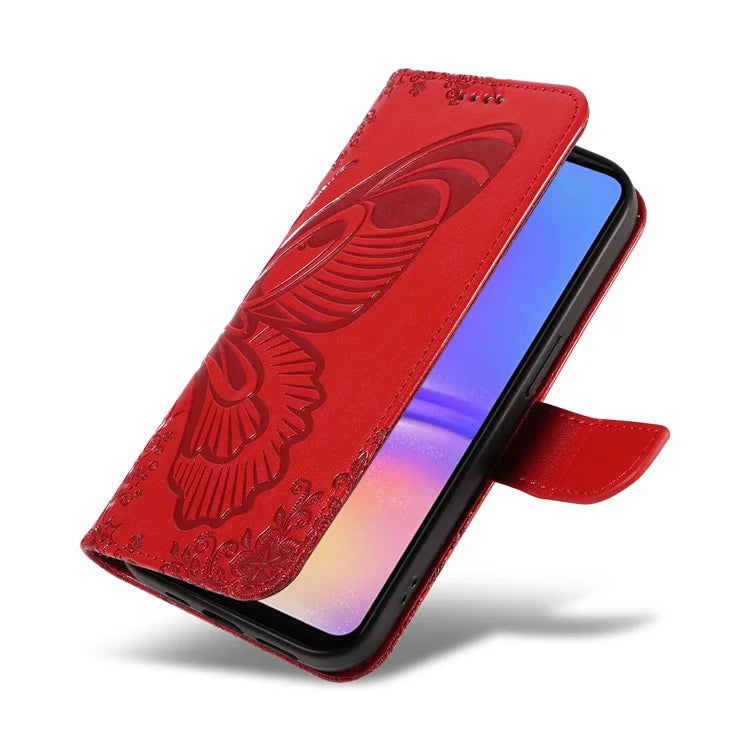 For Samsung Galaxy A06 Case Butterfly Pattern Leather Wallet Flip Phone Cover
