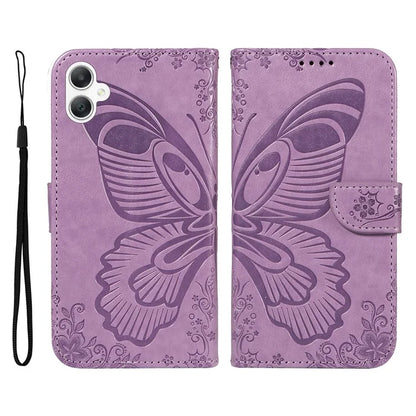 For Samsung Galaxy A06 Case Butterfly Pattern Leather Wallet Flip Phone Cover