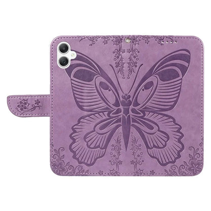 For Samsung Galaxy A06 Case Butterfly Pattern Leather Wallet Flip Phone Cover