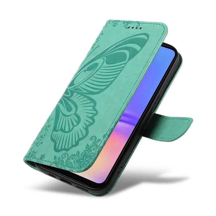 For Samsung Galaxy A06 Case Butterfly Pattern Leather Wallet Flip Phone Cover