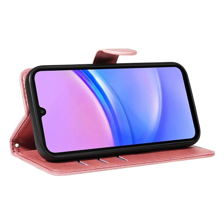 For Samsung Galaxy A16 5G Case Flip Wallet T-Shape Lines Leather Phone Cover