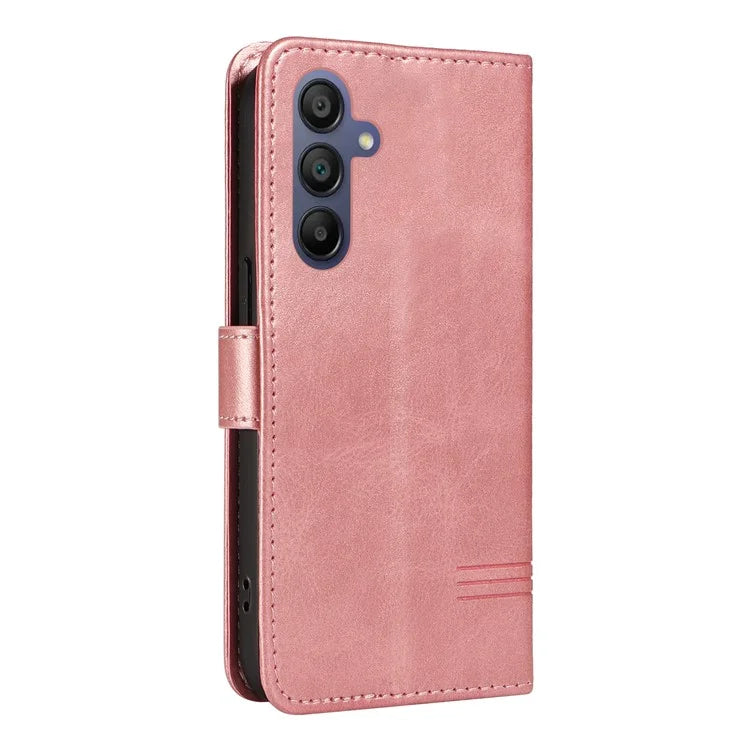 For Samsung Galaxy A16 5G Case Flip Wallet T-Shape Lines Leather Phone Cover
