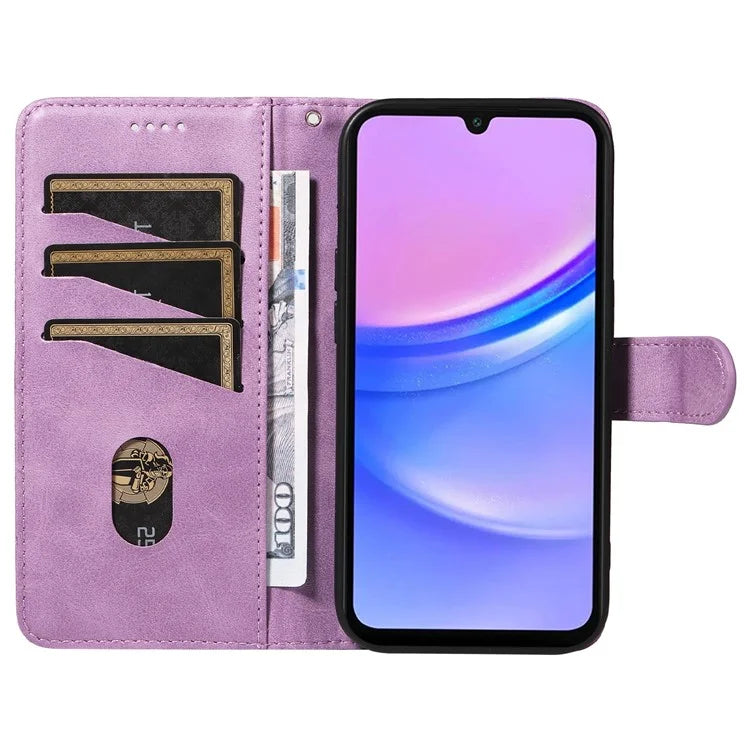 For Samsung Galaxy A16 5G Case Flip Wallet T-Shape Lines Leather Phone Cover