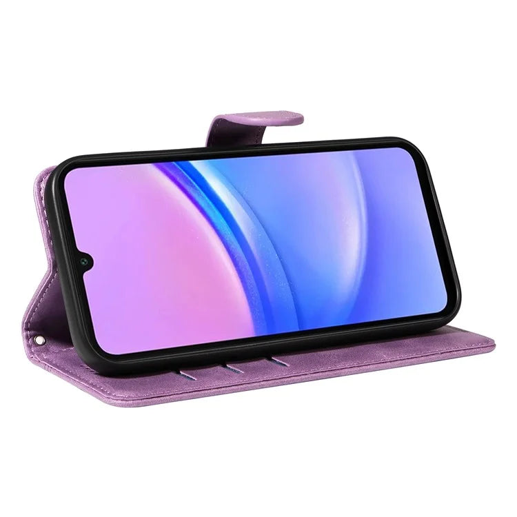 For Samsung Galaxy A16 5G Case Flip Wallet T-Shape Lines Leather Phone Cover