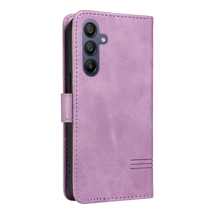 For Samsung Galaxy A16 5G Case Flip Wallet T-Shape Lines Leather Phone Cover