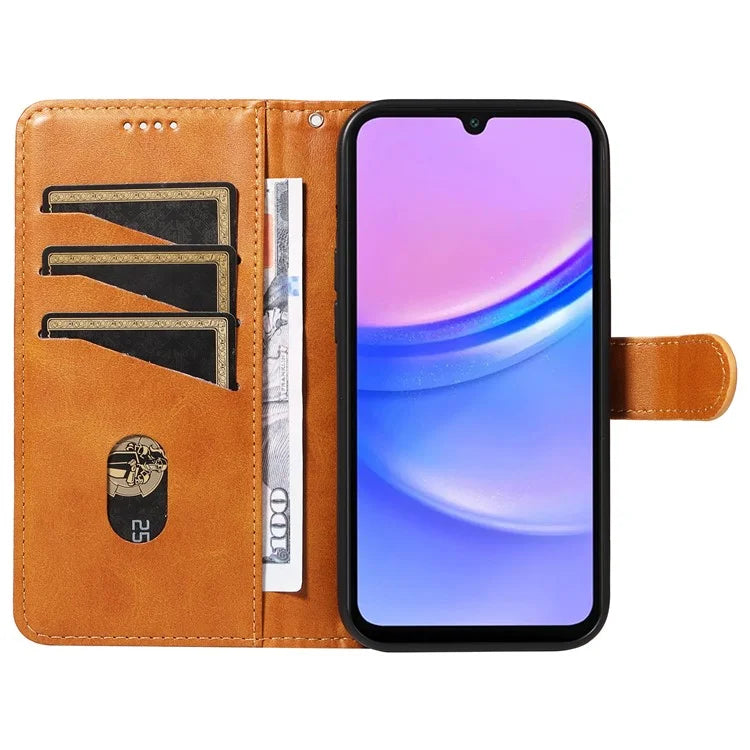 For Samsung Galaxy A16 5G Case Flip Wallet T-Shape Lines Leather Phone Cover