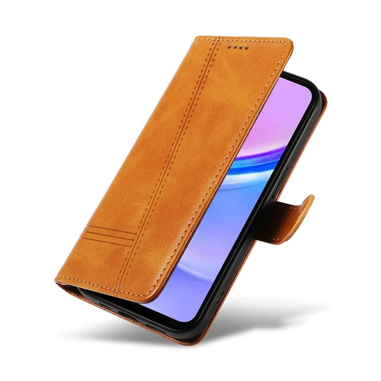 For Samsung Galaxy A16 5G Case Flip Wallet T-Shape Lines Leather Phone Cover