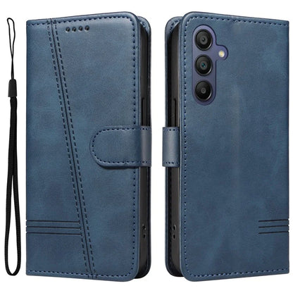 For Samsung Galaxy A16 5G Case Flip Wallet T-Shape Lines Leather Phone Cover