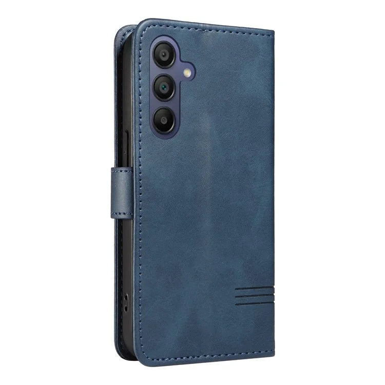 For Samsung Galaxy A16 5G Case Flip Wallet T-Shape Lines Leather Phone Cover