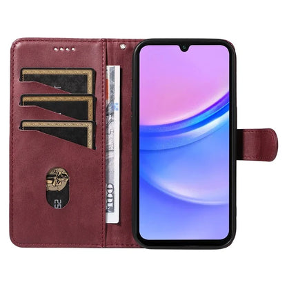 For Samsung Galaxy A16 5G Case Flip Wallet T-Shape Lines Leather Phone Cover