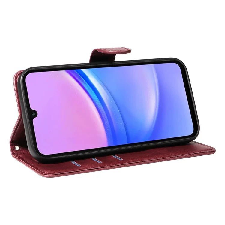 For Samsung Galaxy A16 5G Case Flip Wallet T-Shape Lines Leather Phone Cover