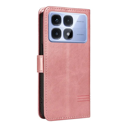 For Xiaomi Redmi K70 Ultra Case Flip Wallet T-Shape Lines Leather Phone Cover