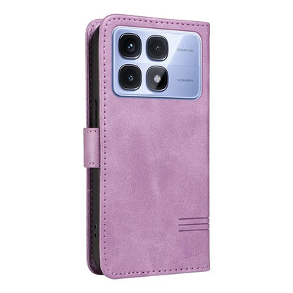 For Xiaomi Redmi K70 Ultra Case Flip Wallet T-Shape Lines Leather Phone Cover
