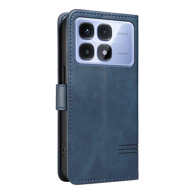 For Xiaomi Redmi K70 Ultra Case Flip Wallet T-Shape Lines Leather Phone Cover