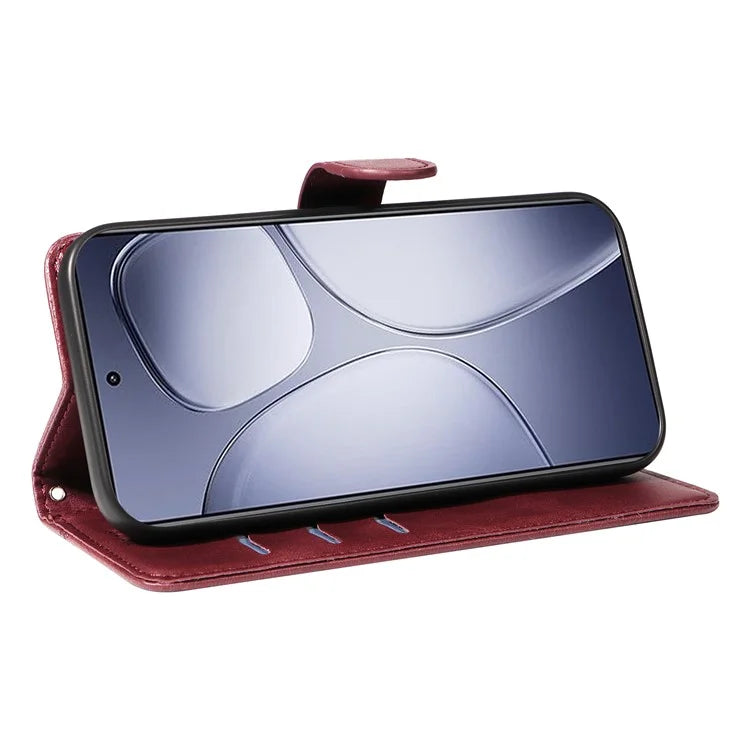 For Xiaomi Redmi K70 Ultra Case Flip Wallet T-Shape Lines Leather Phone Cover
