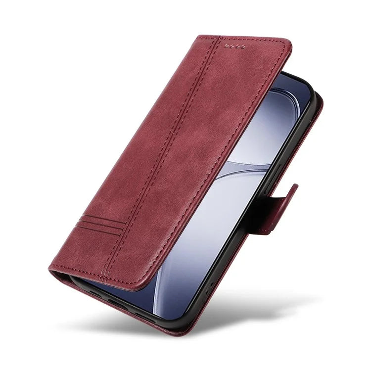For Xiaomi Redmi K70 Ultra Case Flip Wallet T-Shape Lines Leather Phone Cover