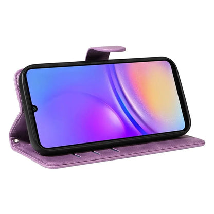 For Samsung Galaxy A06 Case Flip Wallet T-Shape Lines Leather Phone Cover