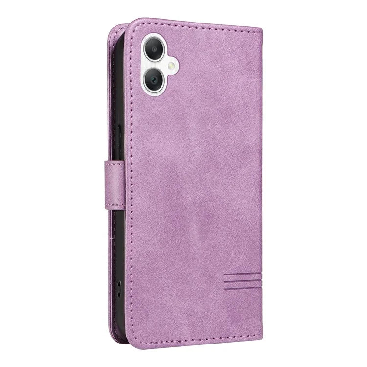 For Samsung Galaxy A06 Case Flip Wallet T-Shape Lines Leather Phone Cover