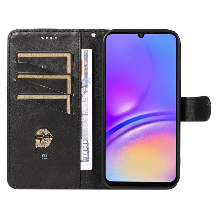For Samsung Galaxy A06 Case Flip Wallet T-Shape Lines Leather Phone Cover
