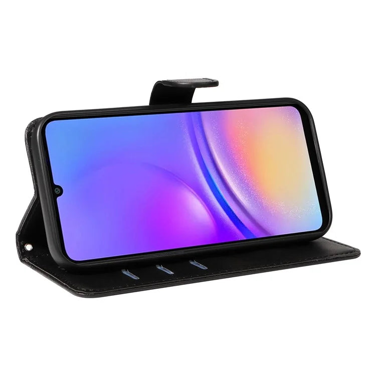 For Samsung Galaxy A06 Case Flip Wallet T-Shape Lines Leather Phone Cover