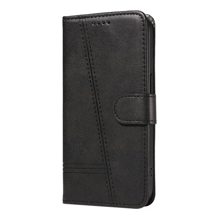 For Samsung Galaxy A06 Case Flip Wallet T-Shape Lines Leather Phone Cover