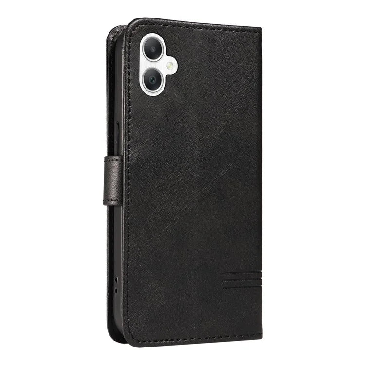 For Samsung Galaxy A06 Case Flip Wallet T-Shape Lines Leather Phone Cover