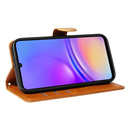 For Samsung Galaxy A06 Case Flip Wallet T-Shape Lines Leather Phone Cover