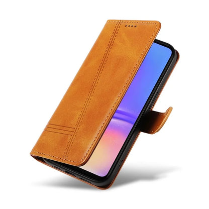 For Samsung Galaxy A06 Case Flip Wallet T-Shape Lines Leather Phone Cover