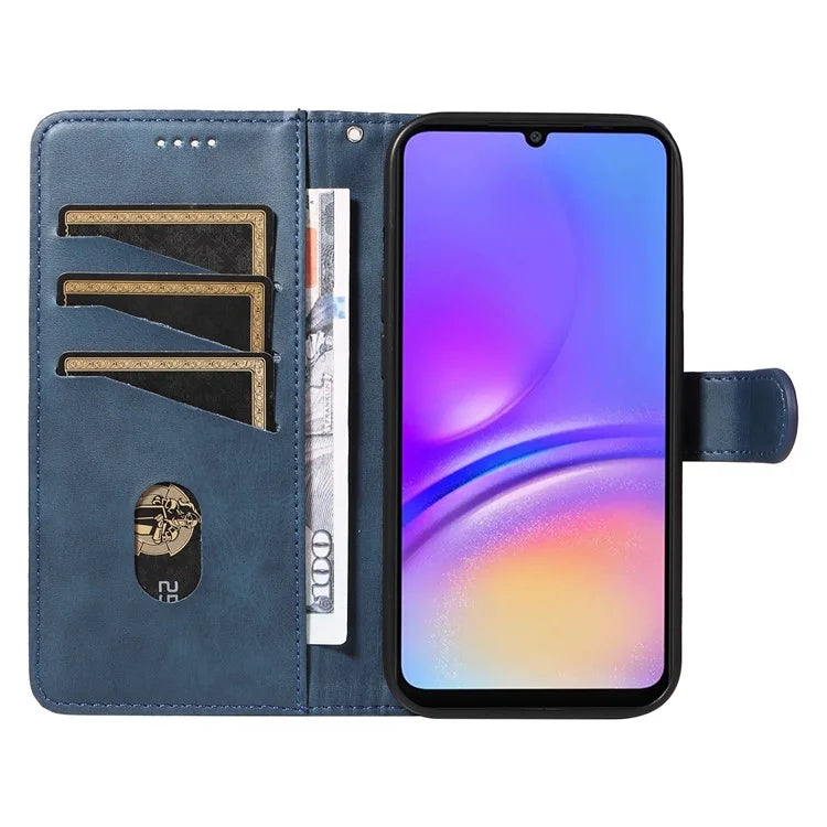 For Samsung Galaxy A06 Case Flip Wallet T-Shape Lines Leather Phone Cover