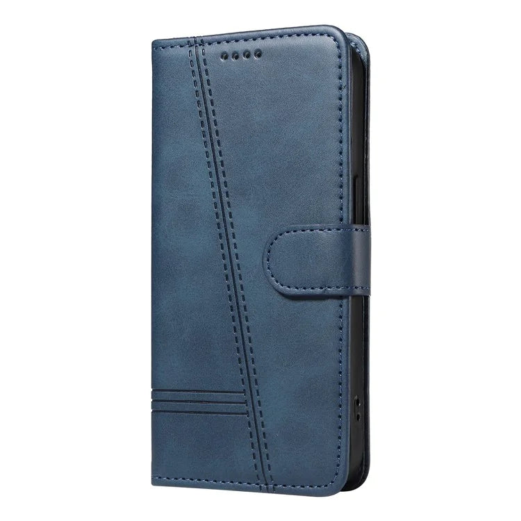 For Samsung Galaxy A06 Case Flip Wallet T-Shape Lines Leather Phone Cover