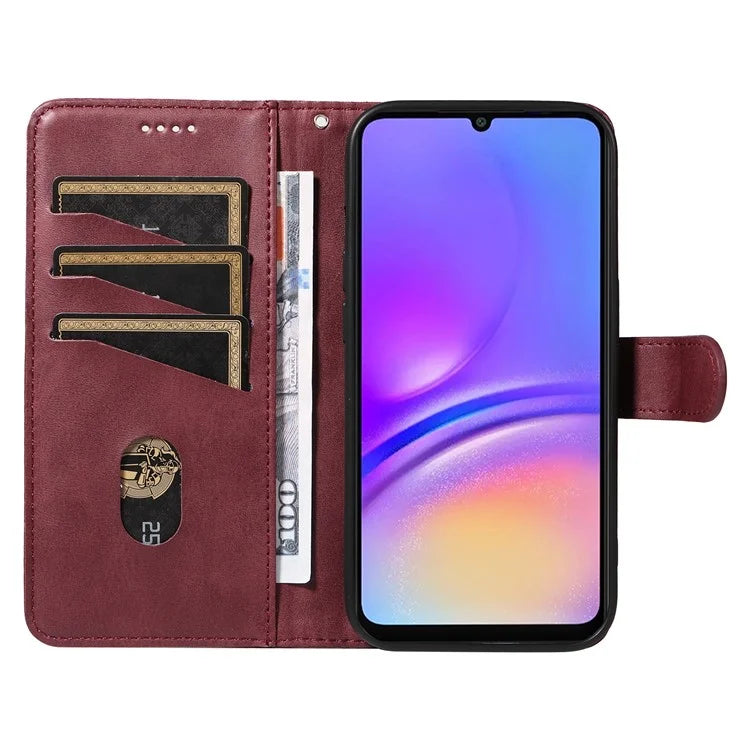 For Samsung Galaxy A06 Case Flip Wallet T-Shape Lines Leather Phone Cover