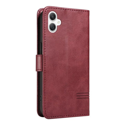 For Samsung Galaxy A06 Case Flip Wallet T-Shape Lines Leather Phone Cover