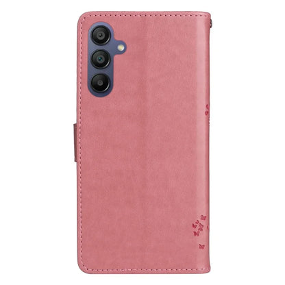KT Imprinting Flower Series-3 For Samsung Galaxy A16 5G Case Cat Tree Pattern Flip Leather Phone Cover