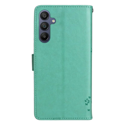 KT Imprinting Flower Series-3 For Samsung Galaxy A16 5G Case Cat Tree Pattern Flip Leather Phone Cover