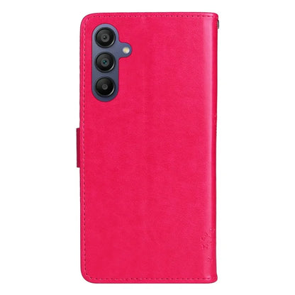 KT Imprinting Flower Series-3 For Samsung Galaxy A16 5G Case Cat Tree Pattern Flip Leather Phone Cover