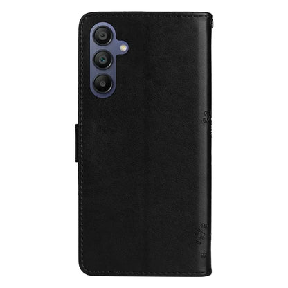 KT Imprinting Flower Series-3 For Samsung Galaxy A16 5G Case Cat Tree Pattern Flip Leather Phone Cover