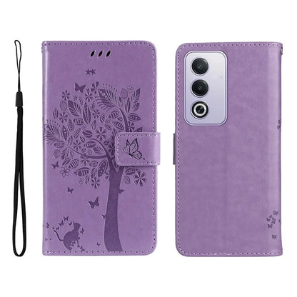 KT Imprinting Flower Series-3 For Xiaomi Redmi K70 Ultra Case Cat Tree Pattern Flip Leather Phone Cover