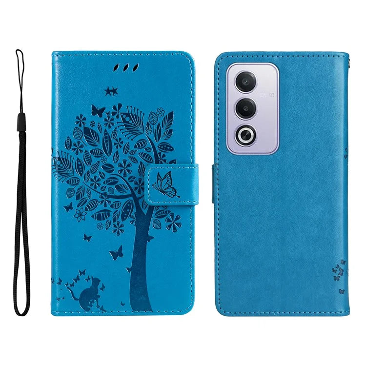 KT Imprinting Flower Series-3 For Xiaomi Redmi K70 Ultra Case Cat Tree Pattern Flip Leather Phone Cover