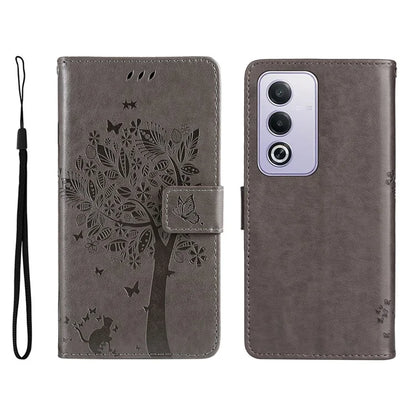 KT Imprinting Flower Series-3 For Xiaomi Redmi K70 Ultra Case Cat Tree Pattern Flip Leather Phone Cover
