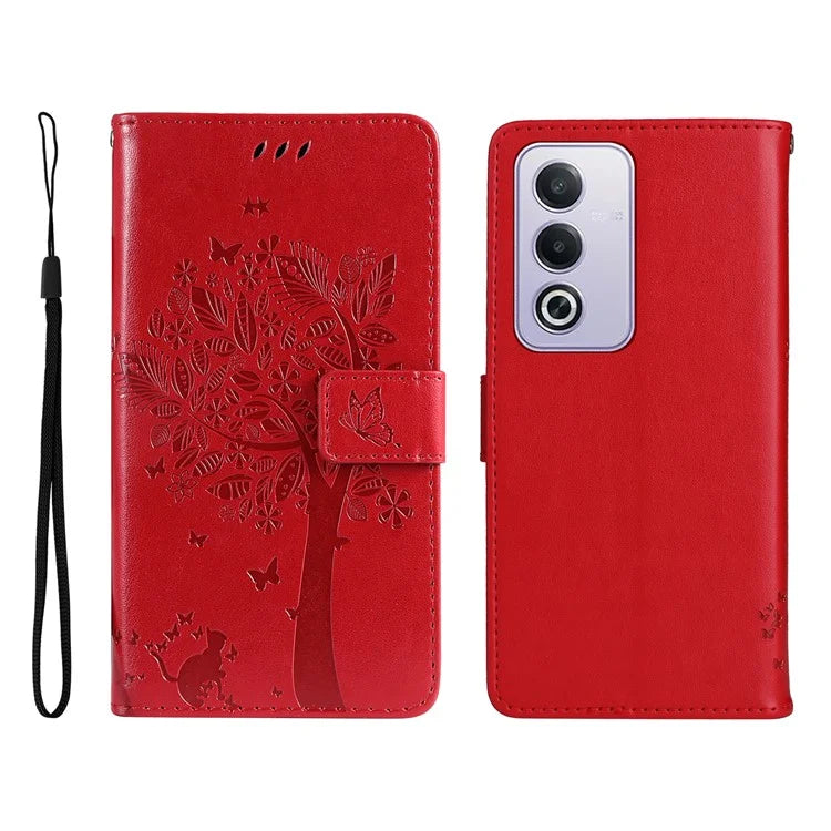 KT Imprinting Flower Series-3 For Xiaomi Redmi K70 Ultra Case Cat Tree Pattern Flip Leather Phone Cover